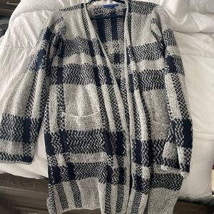 Grey/ navy cardigan